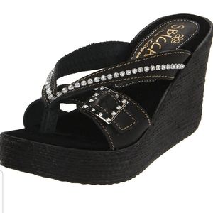 Sbicca Horizon Thong Wedge Sandal